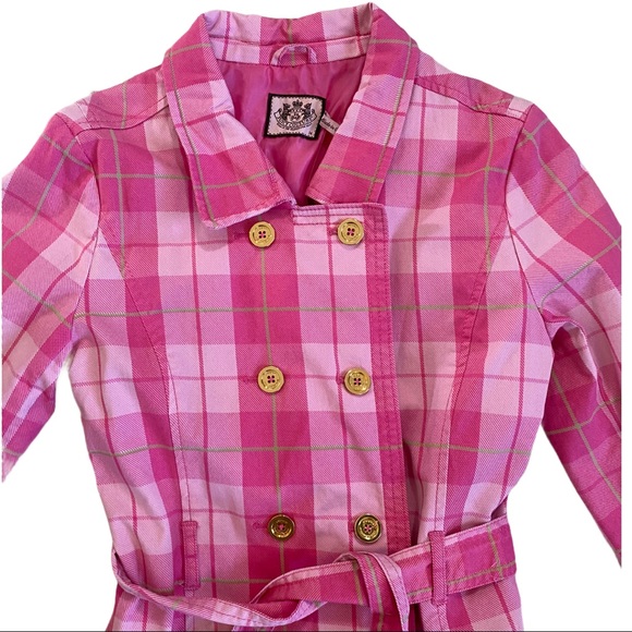 NWT $130 Juicy Couture Trench Coat Girls Size 14 - Picture 3 of 3